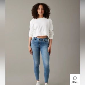 AE Next Level Curvy High-Waisted Jegging Jeans - Size 12 LONG